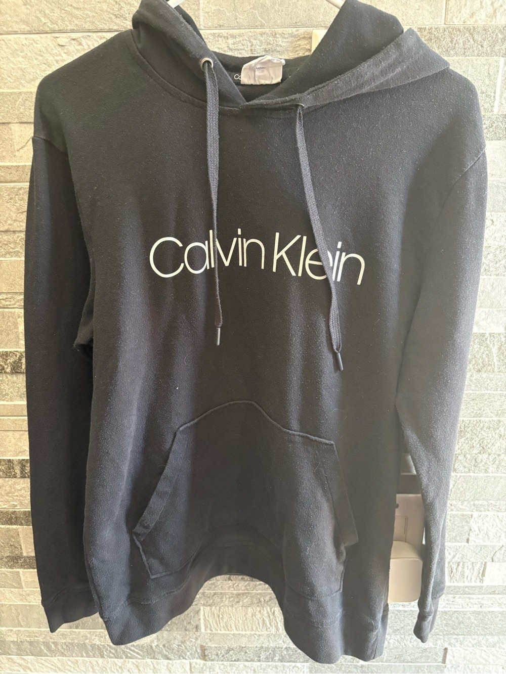 Calvin Klein  Black Logo Hoodie Sweater